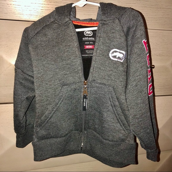 Ecko Kids Gray Full zipper Hoodie Jacket - Picture 4 of 8
